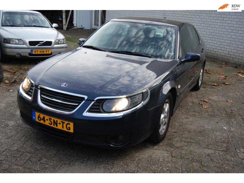 Saab 9-5 2.3t Linear Business, Auto's, Voorwielaandrijving, 4 cilinders, 2290 cc, Blauw