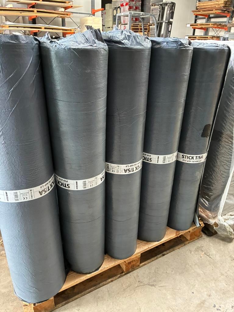 Zelfklevend dakleer dakbedekking, Ophalen, Overige materialen, Zwart, Nieuw