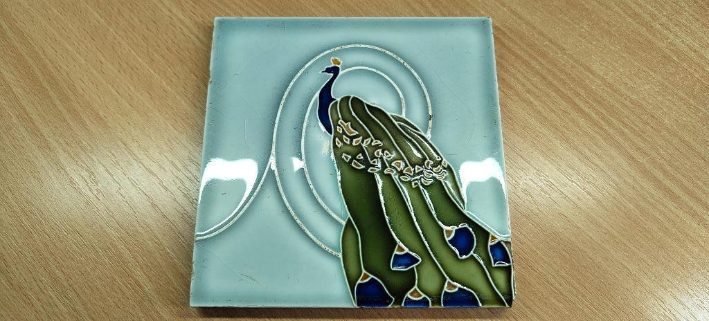 Wessel's Wandplattenfabrik Bonn - art Nouveau Jugendstil, Ophalen of Verzenden