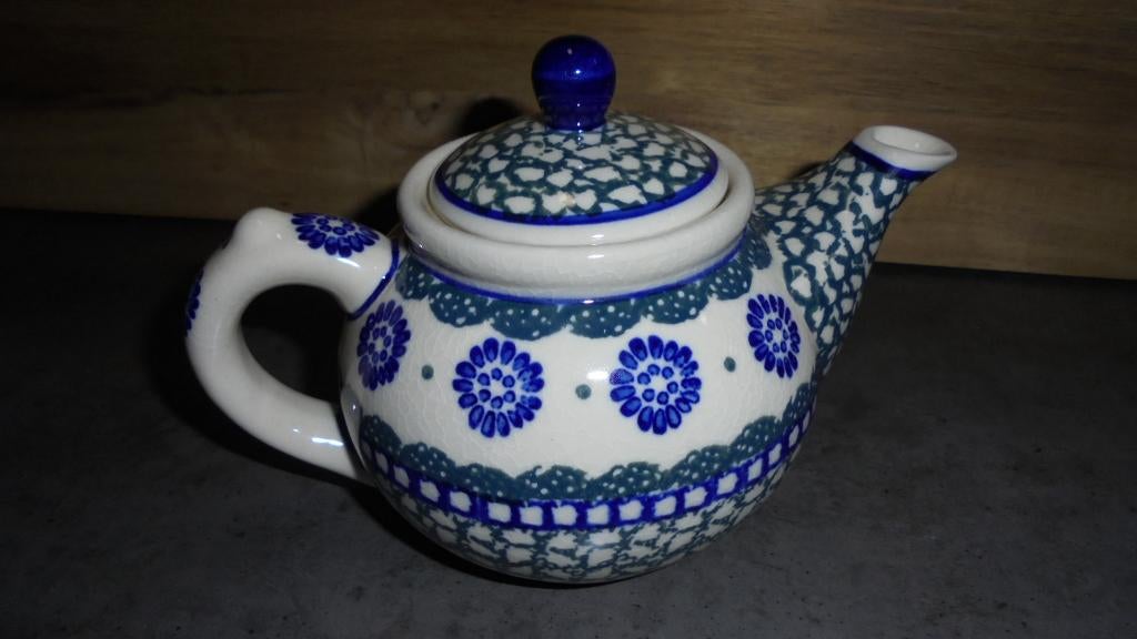 nieuw, pools keramiek BUNZLAU theepotje, Keramiek, Overige typen, Nieuw, Ophalen of Verzenden