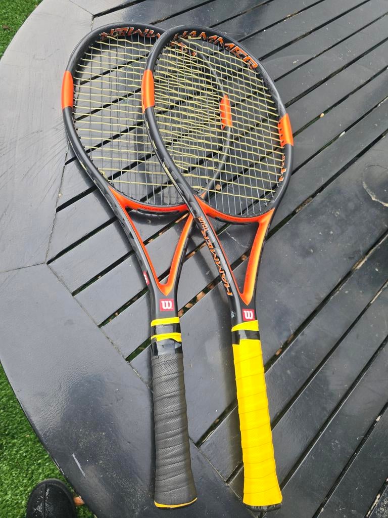 2 Wilson Hammer tennisrackets, Sport en Fitness, Tennis, Ophalen of Verzenden, Gebruikt, Racket, Wilson