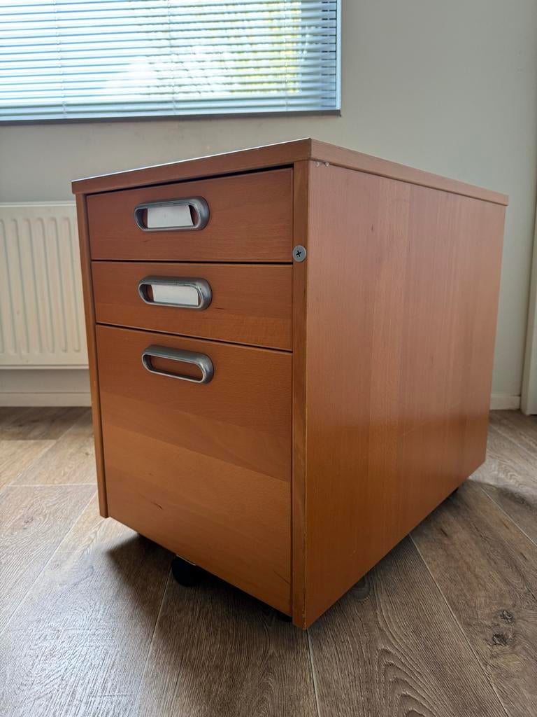 IKEA Ladeblok met 3 laden op wieltjes, Huis en Inrichting, Kasten | Ladekasten, Gebruikt, Minder dan 100 cm, Minder dan 50 cm