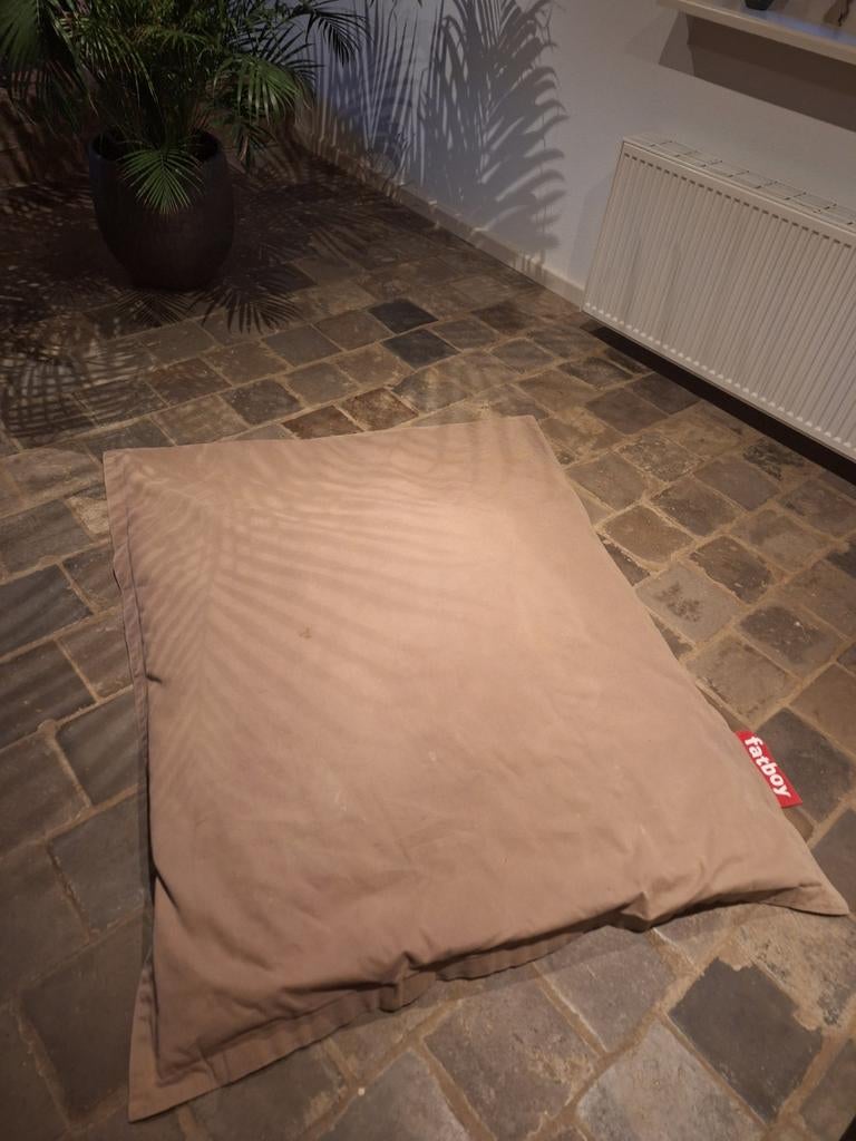 Fatboy zitzak - Taupe, Huis en Inrichting, Zitzakken, Ophalen, Gebruikt, Beige, Zitzak
