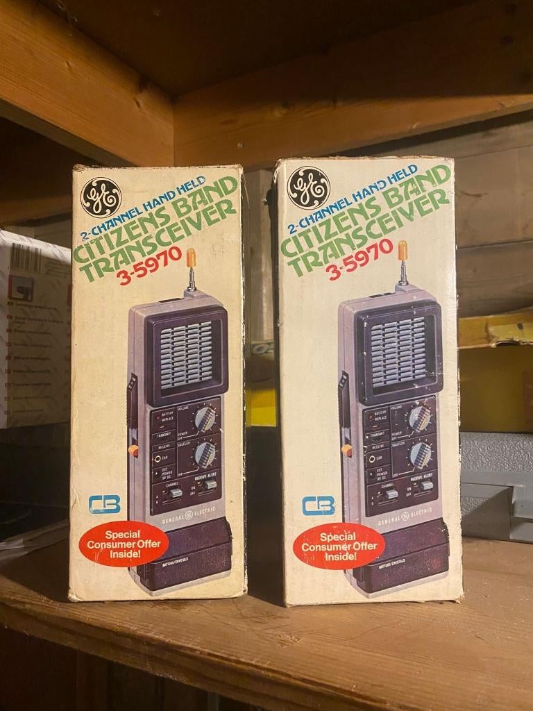 General Electric Citizens-Band-Transceiver 3-5970, Ophalen of Verzenden, Zo goed als nieuw, 2 to 5 km, Portofoon of Walkie-talkie