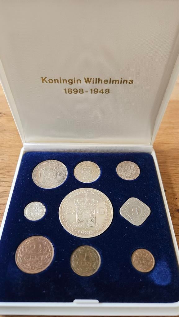 Muntenset (zilver) Koningin Wilhelmina 1898-1948, Postzegels en Munten, Munten | Nederland, Setje, Zilver, Ophalen of Verzenden