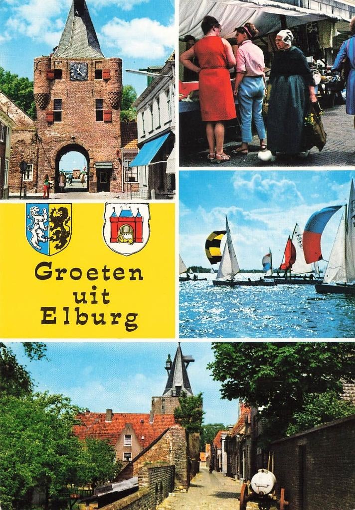 Groeten uit Elburg, Verzamelen, Ansichtkaarten | Nederland, Ophalen of Verzenden, 1980 tot heden, Ongelopen, Gelderland