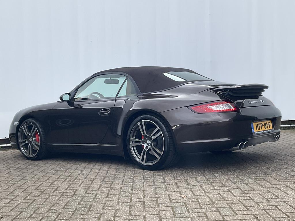 Porsche 911 Cabrio 3.8 355pk Carrera 4S H6 Cruise Carplay Vo, Auto's, Gebruikt, Leder, Handgeschakeld, Vierwielaandrijving