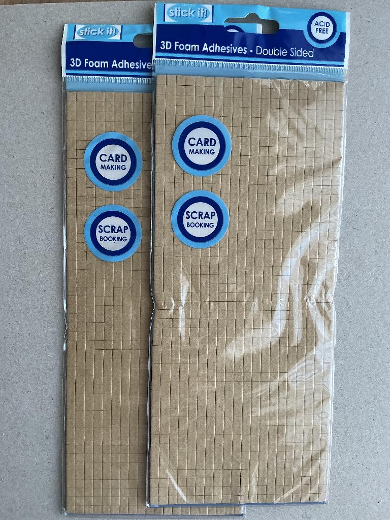 2 pakjes 3d foam adhesives, Hobby en Vrije tijd, Ophalen of Verzenden, Nieuw, Overige thema's, Overige typen