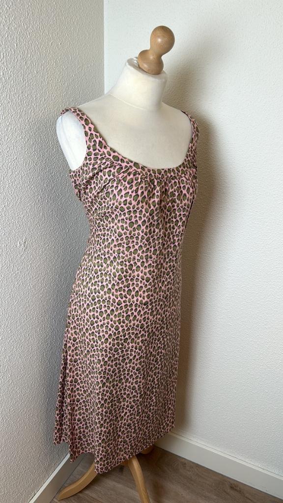 King Louie maat 44 roze panter zomer jurk 1195, Maat 42/44 (L), Ophalen of Verzenden, Zo goed als nieuw, Knielengte