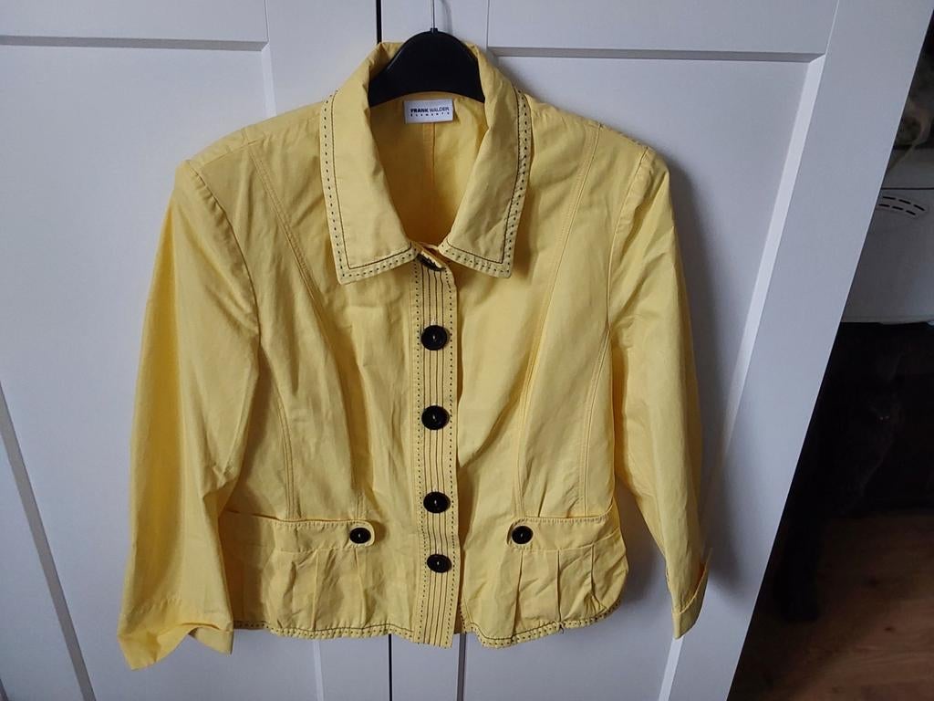 Dames jasje, Ophalen of Verzenden, Zo goed als nieuw, Maat 42/44 (L), Geel