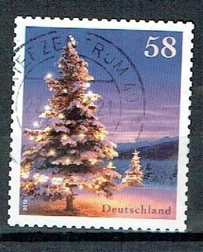 Duitsland 2013 Kerstmis boom, Verzenden, Gestempeld, Dier of Natuur