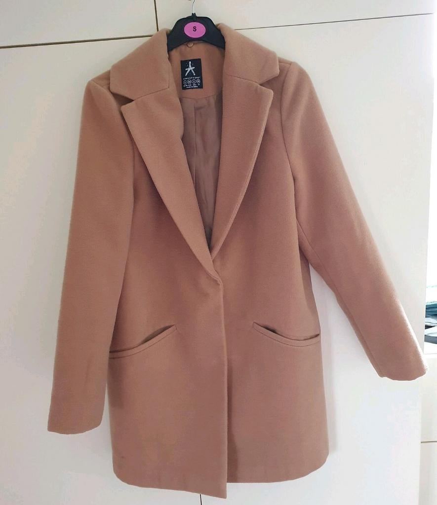 Zgan jas mt 34, Beige, Ophalen of Verzenden, Zo goed als nieuw, Jasje