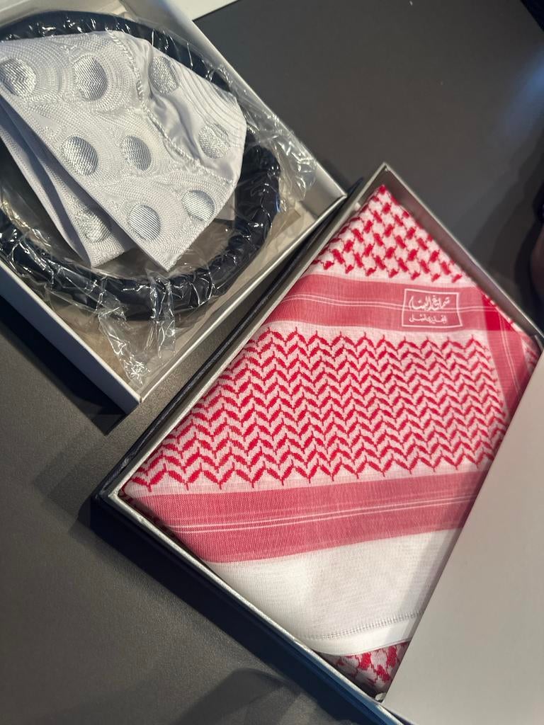 Authentieke Saudi Shemagh & Agal set, Ophalen of Verzenden, Nieuw, One size fits all, Hoed