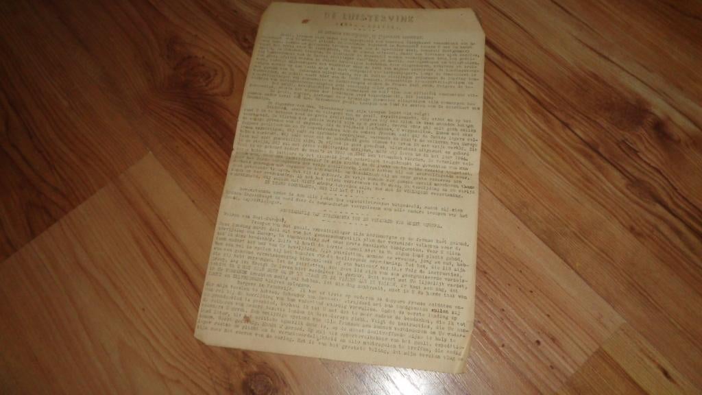 6 JUNI 1944 invasie D day De Luistervink oorlog wo2 verzet, Verzenden, Overige soorten, Nederland, Overige typen