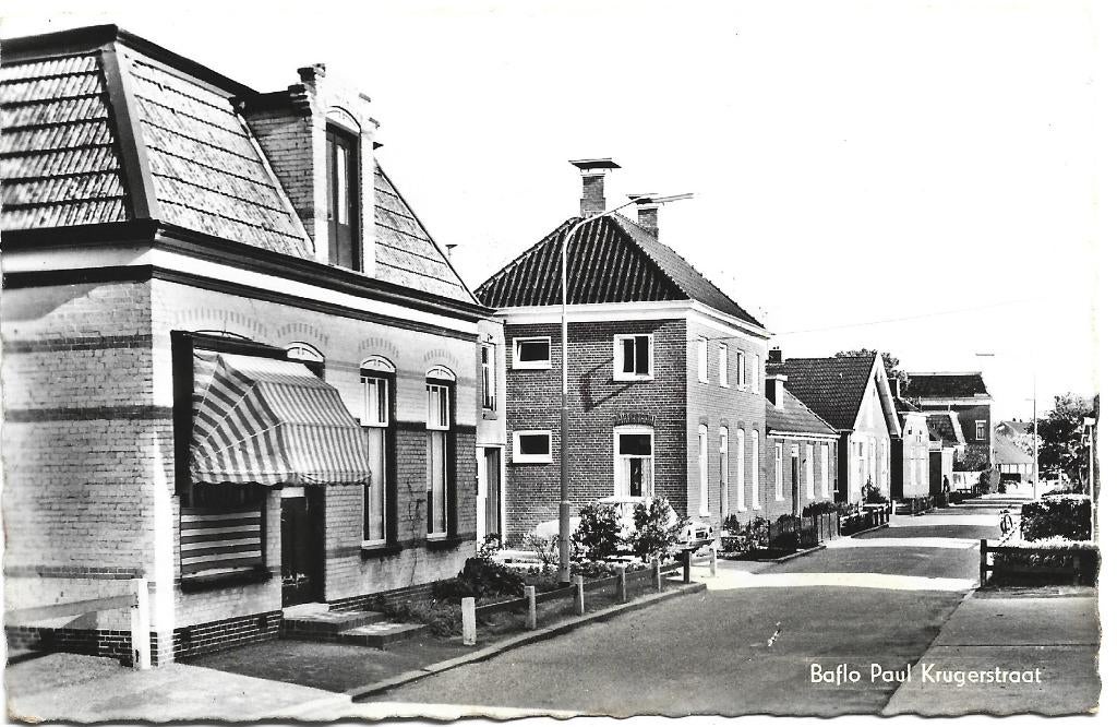 Baflo;  Paul Krugerstraat, Verzenden, 1940 tot 1960, Gelopen, Groningen