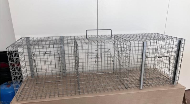 3-delige vogel vangkooi, Dieren en Toebehoren, Vogels | Hokken en Kooien, Ophalen, Zo goed als nieuw, Metaal, Vogelkooi