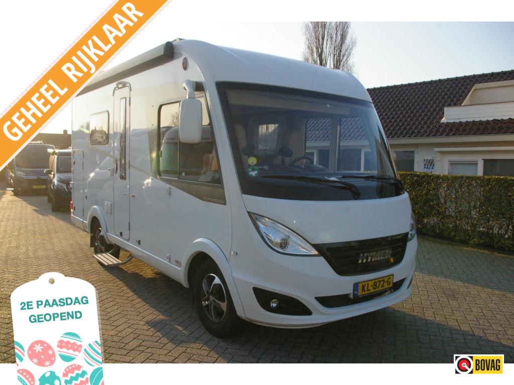 Hymer B 444 DL Hefbed, zeer compact, Top indeling., Caravans en Kamperen, Campers, Integraal, Reservewiel, Ringverwarming, Fiat