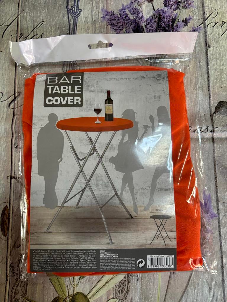 Statafels hoes oranje, Ophalen of Verzenden, Nieuw