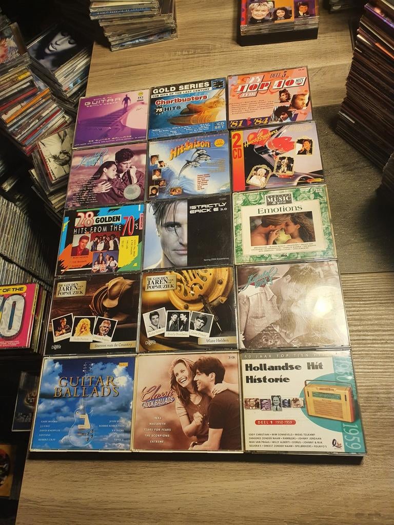 50x verzamel cds in fat jewel case, Ophalen of Verzenden, Gebruikt, Pop