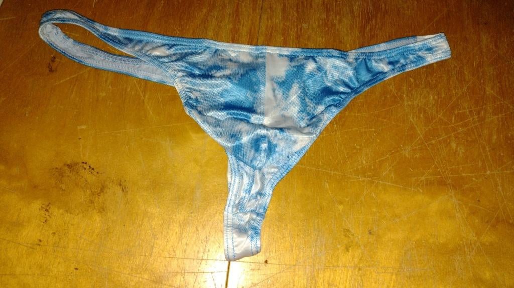 Heren string, blauw - XL, Kleding | Heren, Ondergoed, Ophalen of Verzenden, Blauw, Slip