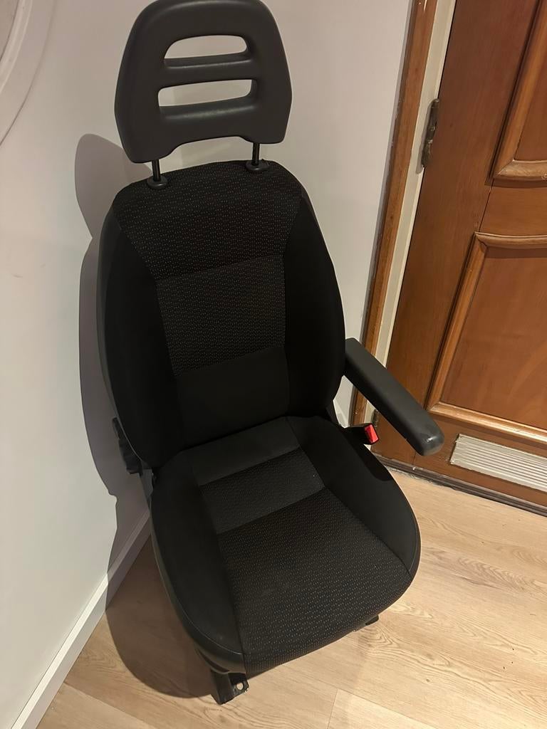 Bijrijdersstoel Ducato Boxer Ducato buscamper zwart 780 KM, Ophalen of Verzenden, Zo goed als nieuw