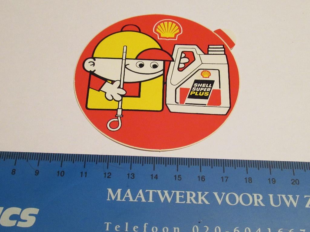 Sticker Shell super plus, Verzamelen, Stickers, Verzenden, Zo goed als nieuw, Bedrijf of Vereniging