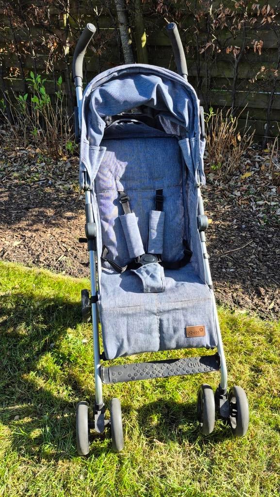 Qute Buggy Q-Star Jeans Licht Blauw, Kinderen en Baby's, Buggy's, Ophalen, Zo goed als nieuw