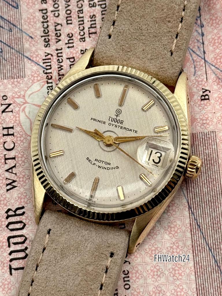 Tudor Prince Oyster Date 7964 . Met garantie papier uit 1964, Sieraden, Tassen en Uiterlijk, Horloges | Heren, Polshorloge, Ophalen of Verzenden