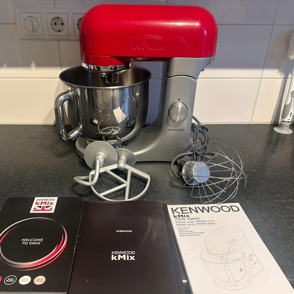 Kenwood kMix Rood, 4 liter of meer, Ophalen, Gebruikt, 3 snelheden of meer