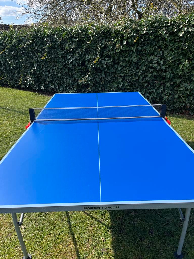 Decathlon Pongori PPT 500 Outdoor Tafeltennistafel, Ophalen, Zo goed als nieuw, Tafel Outdoor, Verrijdbaar