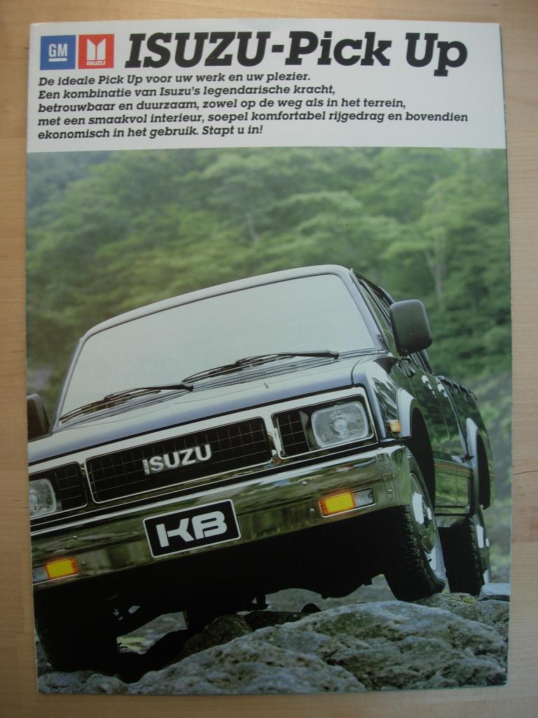 Isuzu KB Pick-up Brochure ca 1987 – Pickup Pick up, Ophalen of Verzenden, Zo goed als nieuw, Overige merken, Isuzu