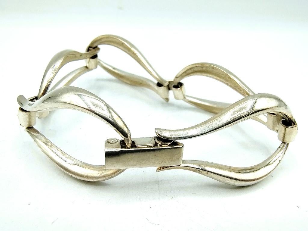 Zilveren schakelarmband, 19 cm, gratis verzending!, Gebruikt, Info@zilverwebsite.nl, Verzenden, Zilverwebsite.nl