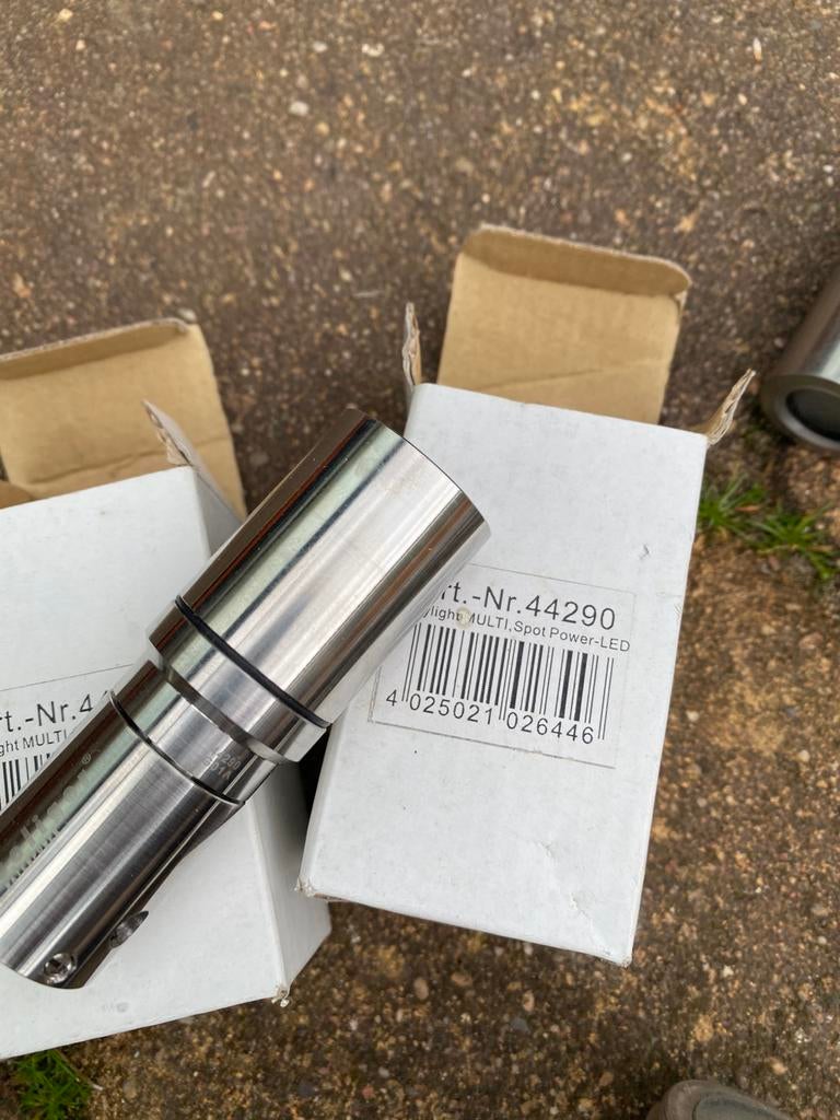 Buitenverlichting RVS  merk Seliger., Tuin en Terras, Minder dan 50 watt, Overige typen, Ophalen of Verzenden, Rvs