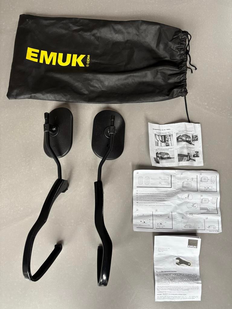 EMUK caravanspiegels voor Volvo V40 (t/m bouwjaar 2018), Ophalen, Gebruikt