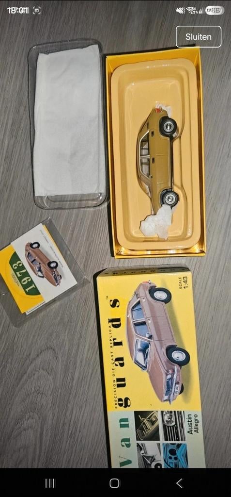 Vanguards Austin Allegro schaal 1:43, Verzenden, Zo goed als nieuw, Auto, Vanguards