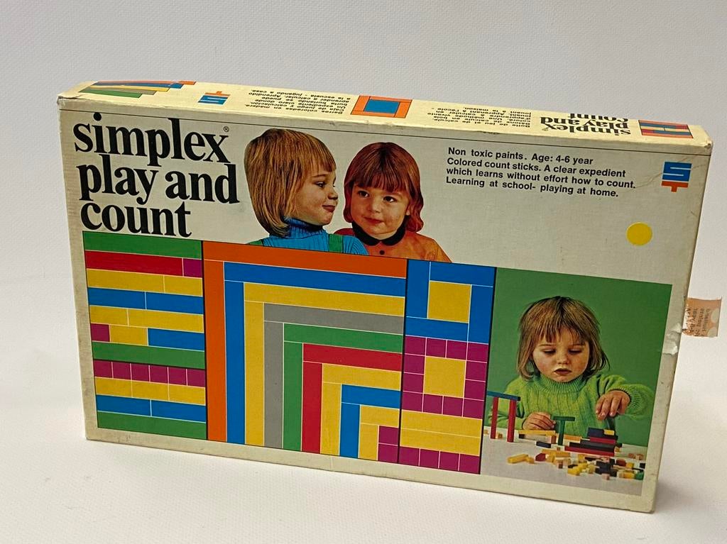 Simplex  houten telspel Play and Count, Ophalen of Verzenden, Gebruikt, Rekenen