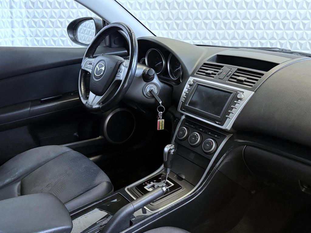 Mazda 6 Sportbreak 2.0 S-VT Business Plus AUTOMAAT (2008), Auto's, Stof, Gebruikt, 6 sportbreak, Zwart