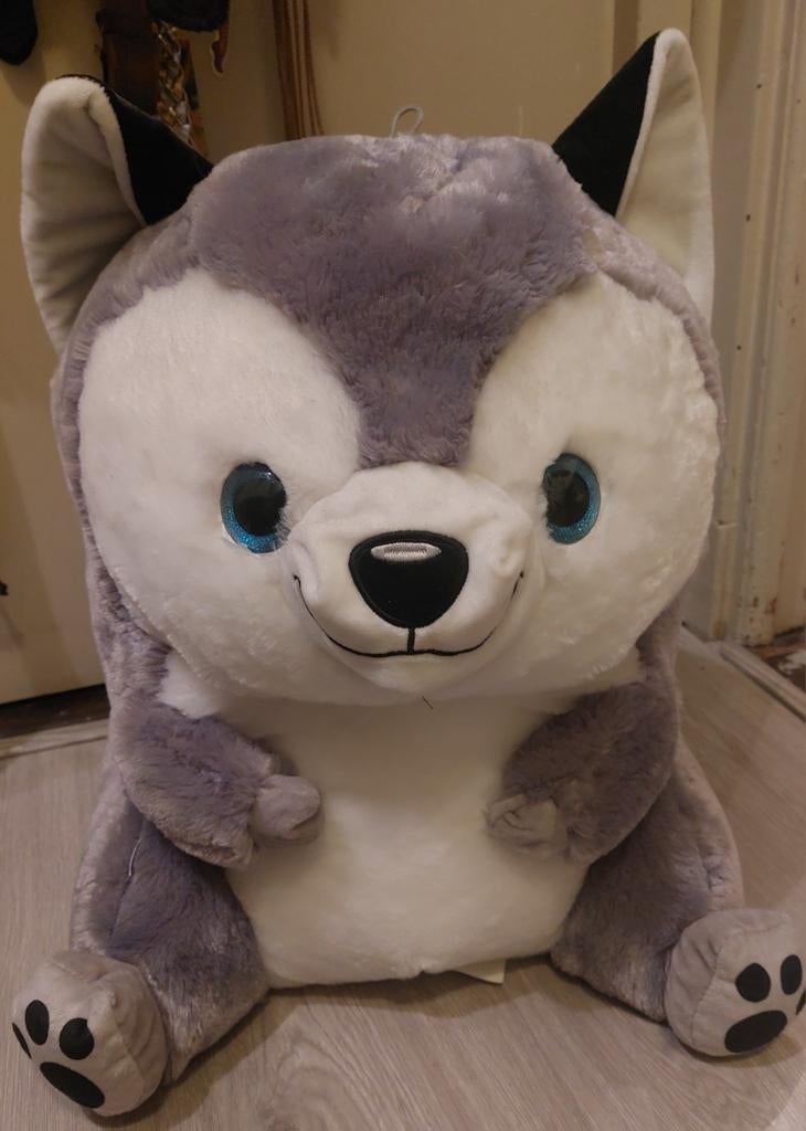 Grote Belly Buddy Husky Knuffel 50cm, Ophalen of Verzenden, Nieuw, Overige typen