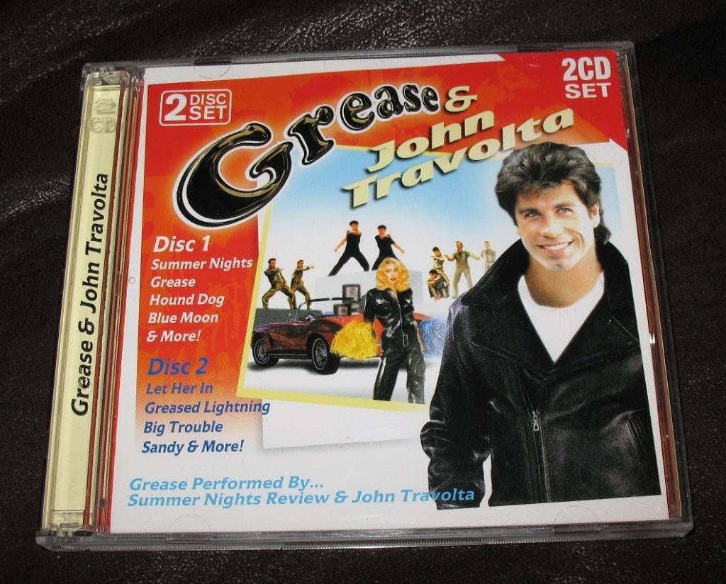 CD Grease en John Travolta ZGAN 2 discs 2cd-set, Ophalen of Verzenden, Zo goed als nieuw