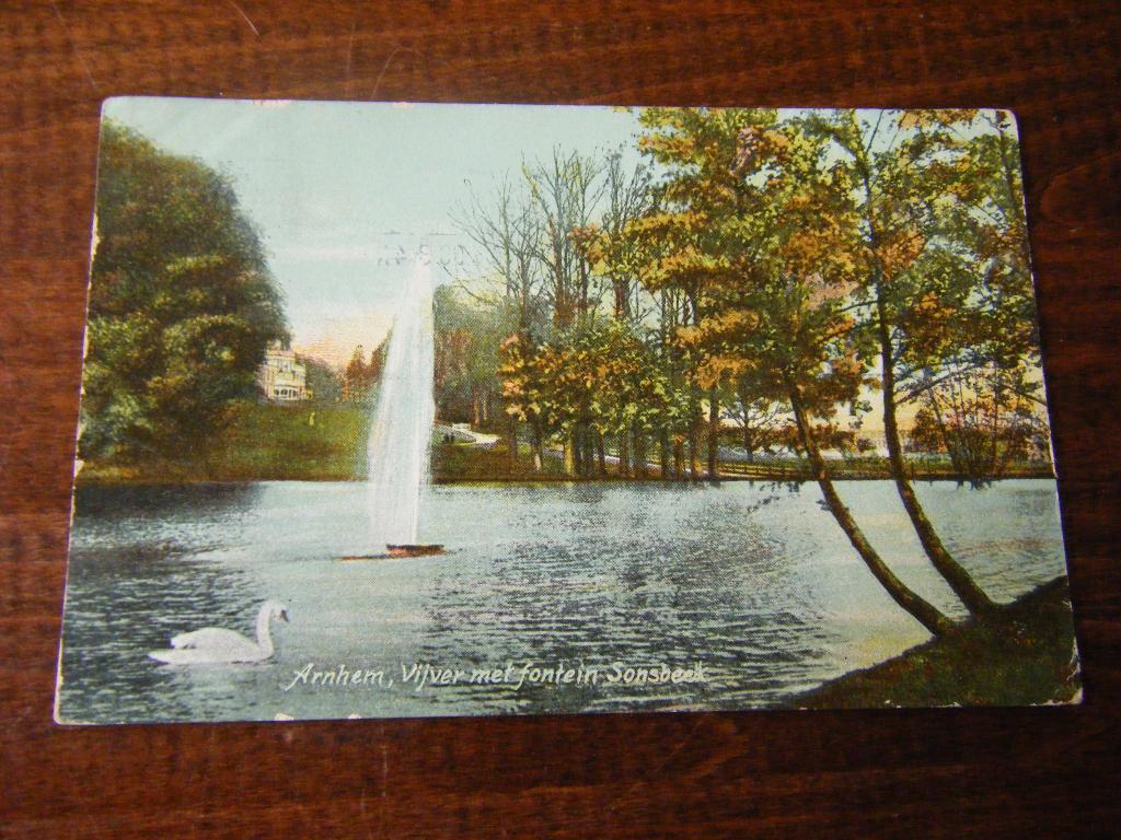 T37 - Arnhem - Sonsbeek - Zwaan - 1908 - Mooi/Oud, Ophalen of Verzenden, Voor 1920, Gelderland