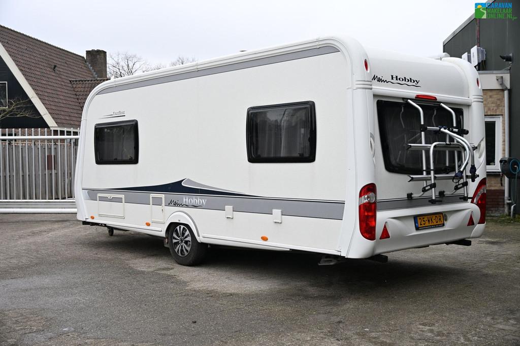 Hobby Excellent 495 UL |E&P Level|Mover|Cass.luifel|Fietsdra, Caravans en Kamperen, Caravans, Kachel, Rondzit, Hobby, Bedrijf