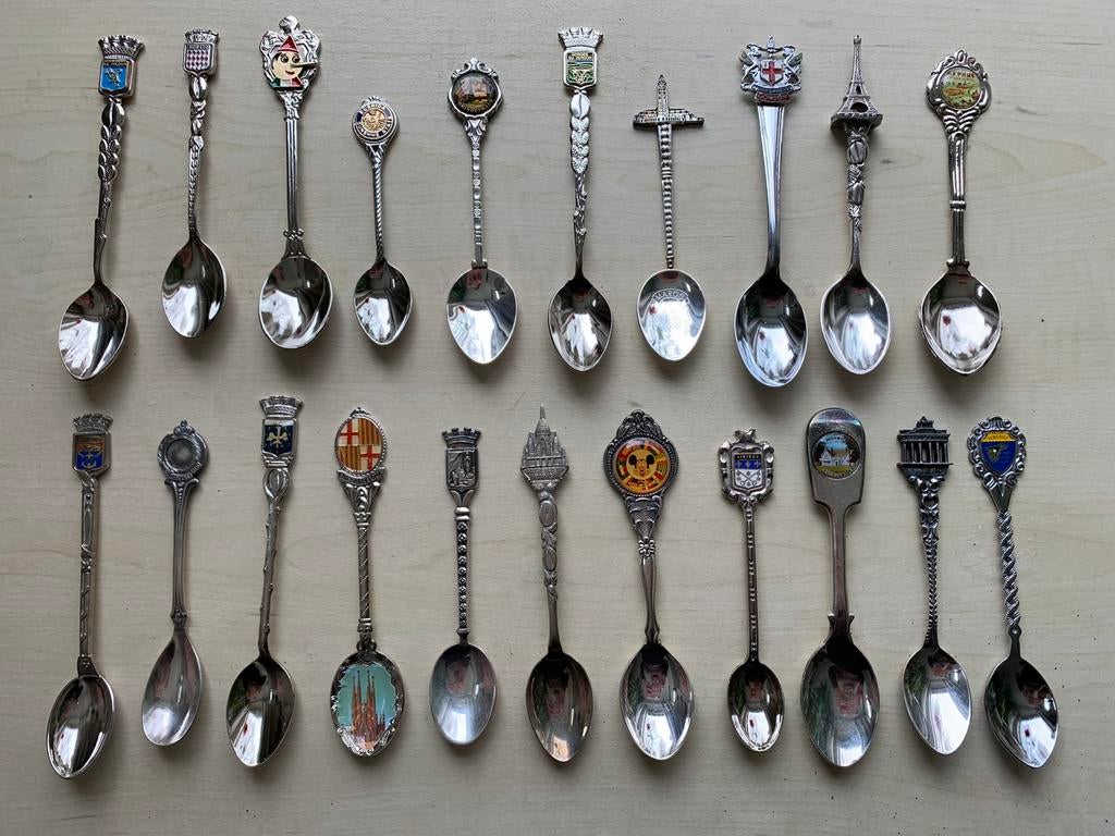 (Verzilverde) lepeltjes internationaal, Ophalen of Verzenden