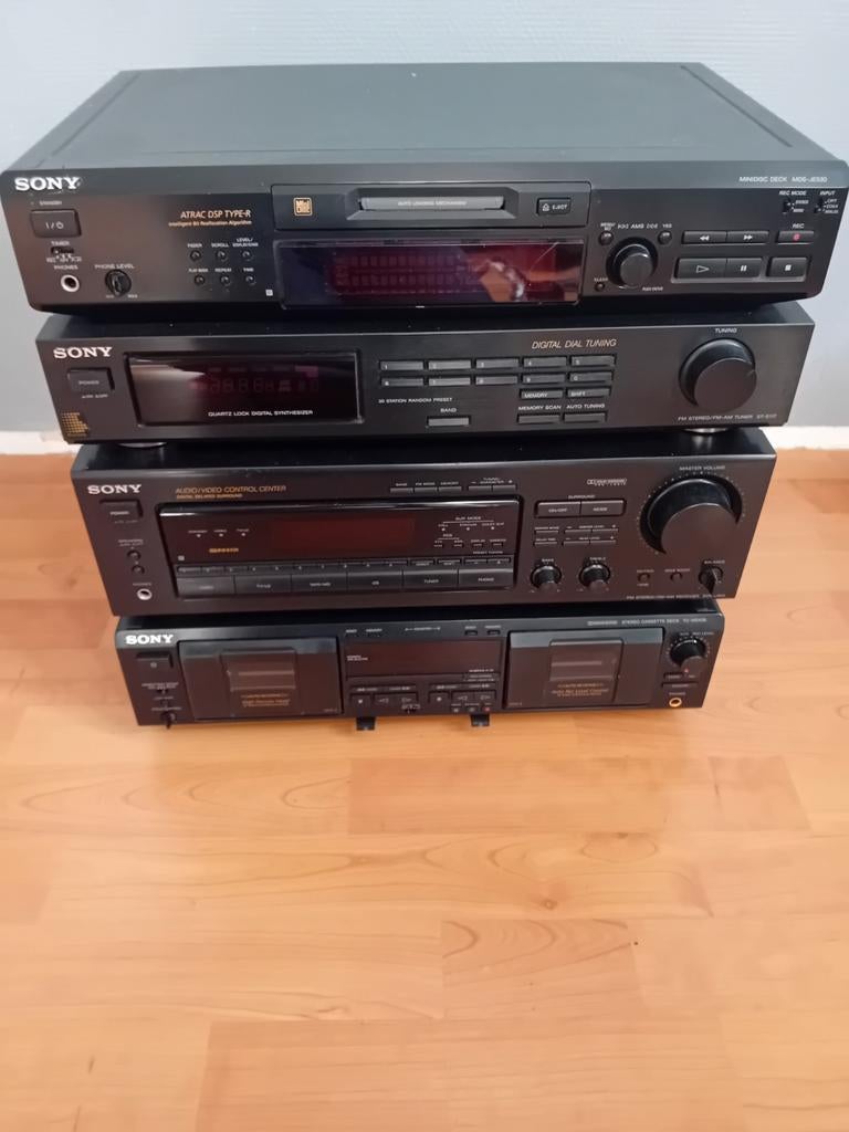 Sony set, Audio, Tv en Foto, Stereo-sets, Ophalen, Gebruikt, Cassettedeck, Sony