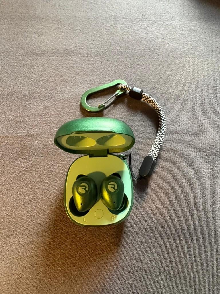 Raycon Fitness Earbuds (groen) - Draadloze oortjes Bluetooth, Ophalen of Verzenden, Zo goed als nieuw, Overige merken, Bluetooth