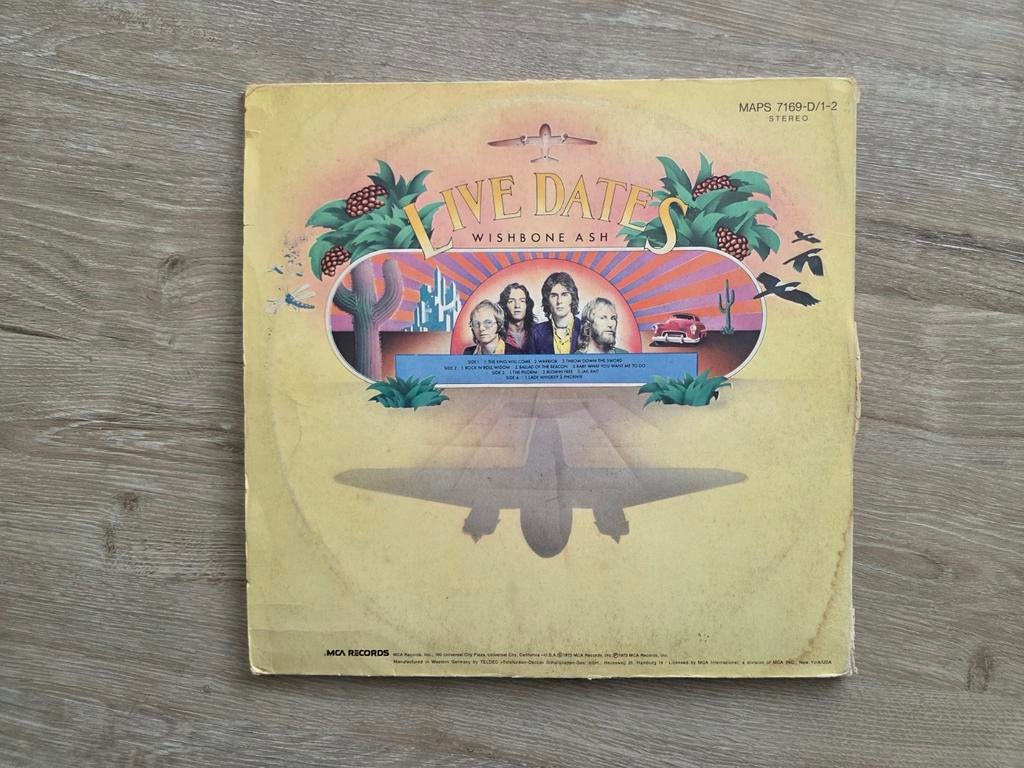 Wishbone Ash  'Live Dates' dubbel lp, Ophalen of Verzenden, Gebruikt
