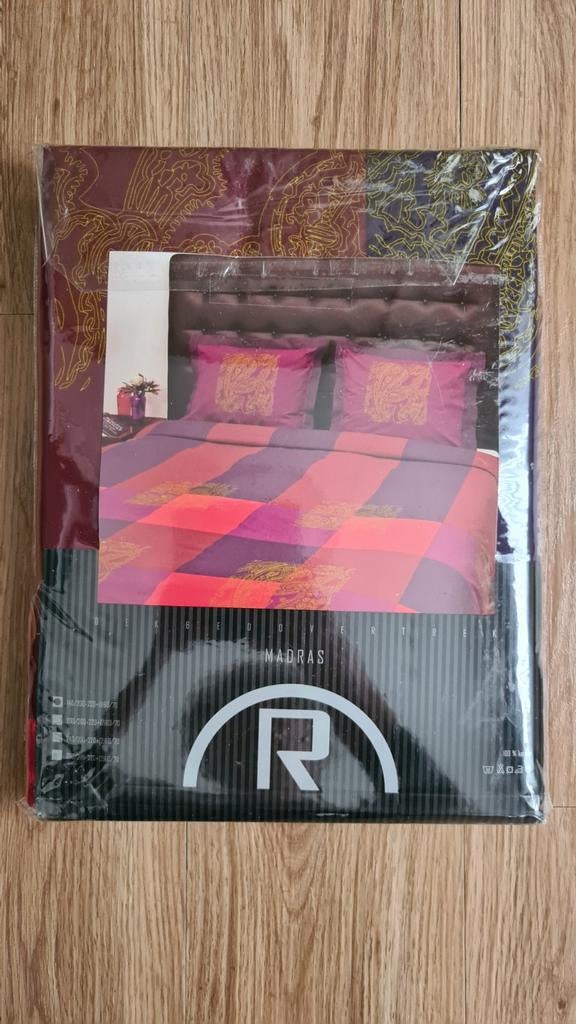 Refined Bedlinnen Madras Dekbedovertrek - 140x200/220 - 100%, Eenpersoons, Dekbedovertrek, Nieuw, Ophalen of Verzenden
