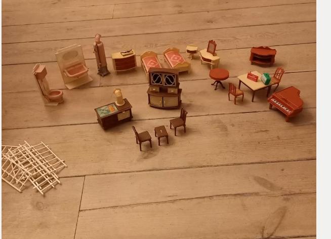 Vintage Jean Germany poppenhuis meubeltjes, Ophalen of Verzenden, Gebruikt, Poppenhuis