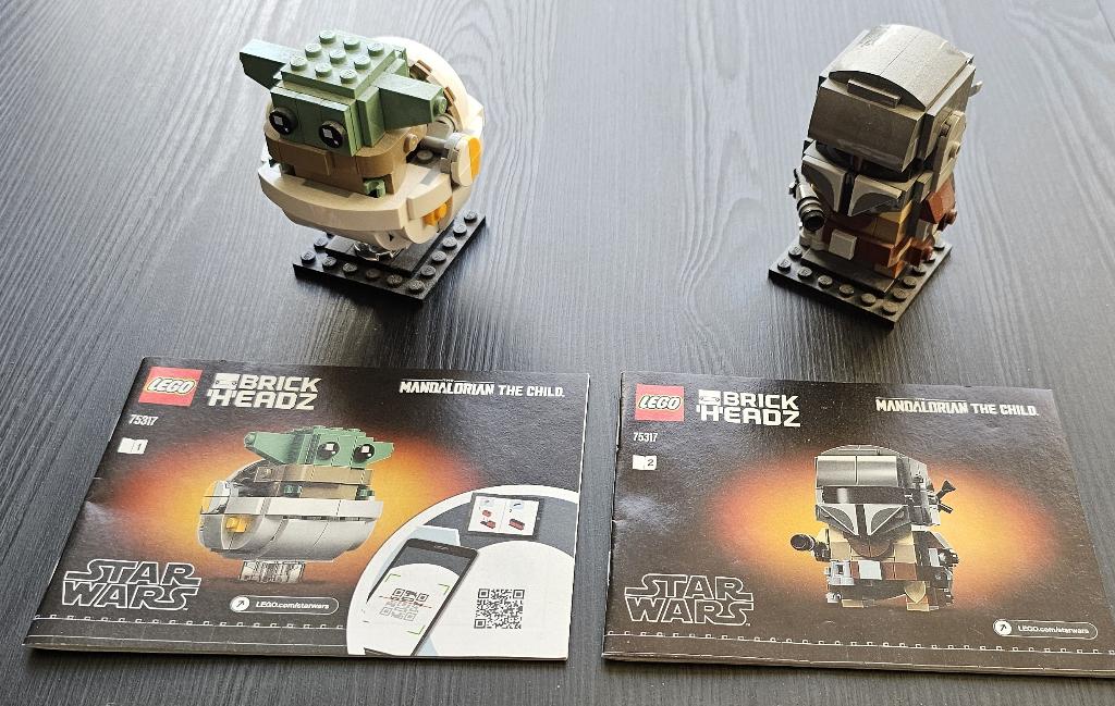 75317 Lego Brick Head The Mandalorian and the Child, Ophalen of Verzenden, Zo goed als nieuw, Complete set, Lego
