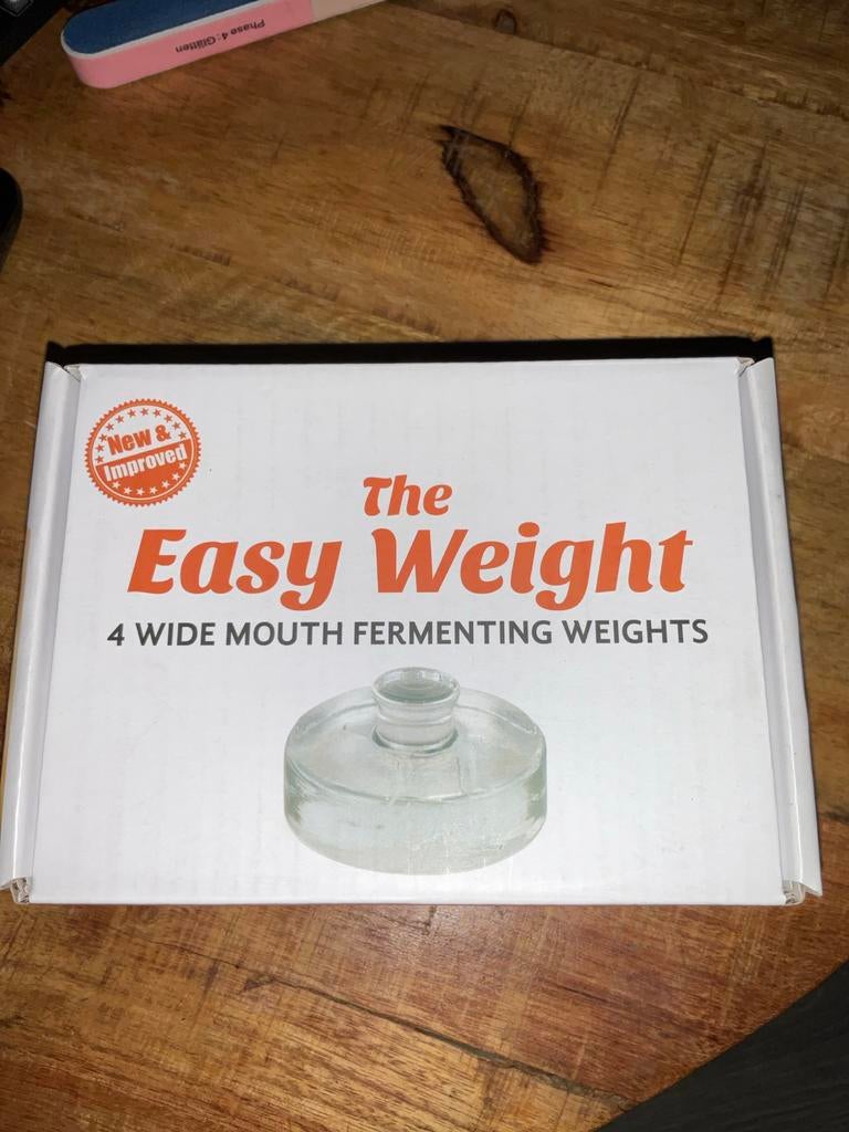 4 glazen gewichten voor fermentatie, Ophalen of Verzenden, Zo goed als nieuw