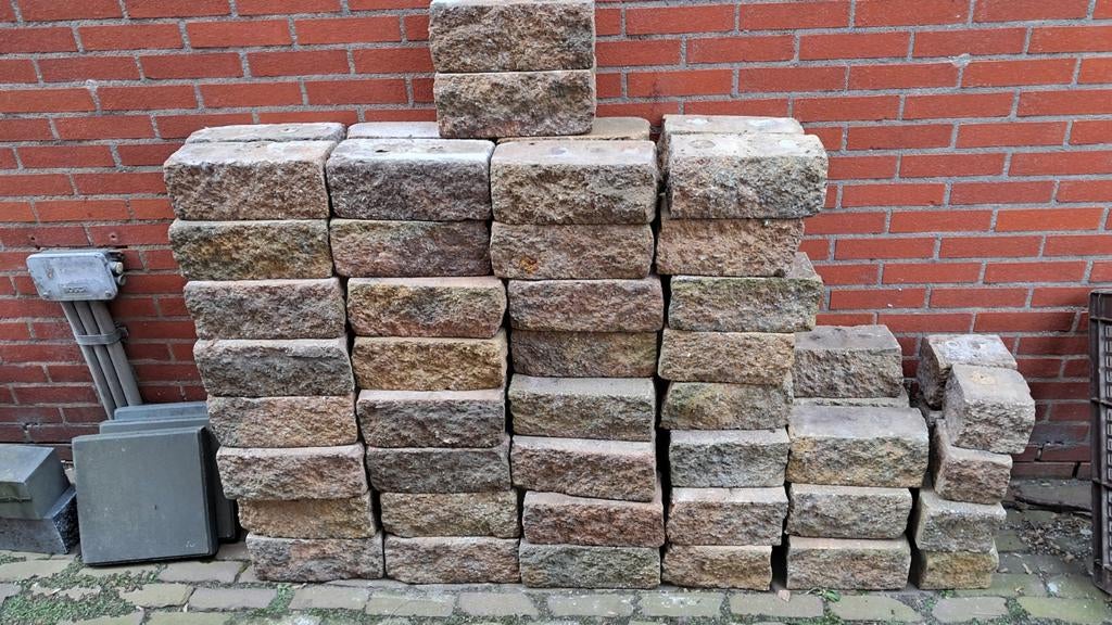 Stapelblokken voor tuin of muur, Ophalen